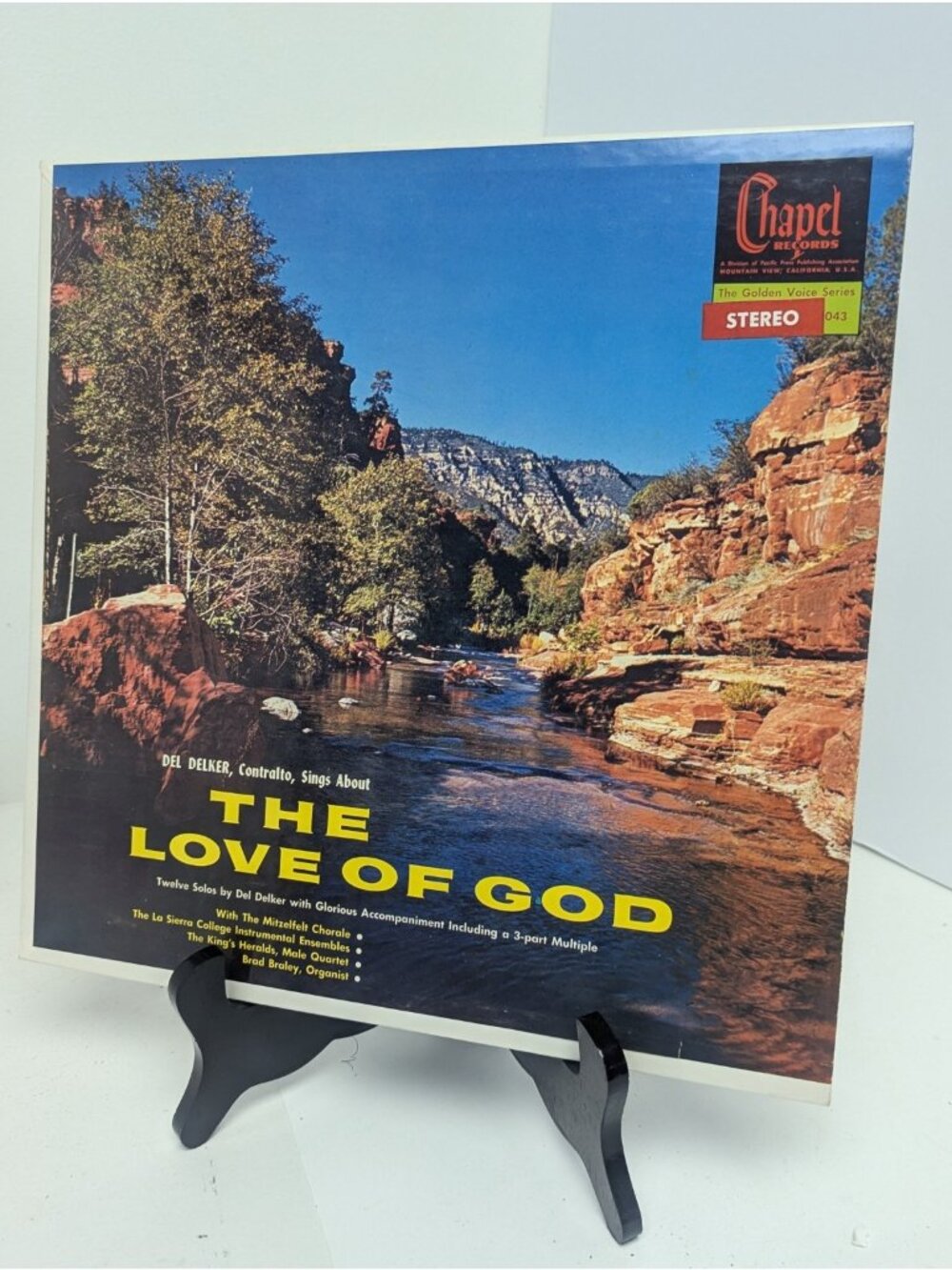 The Love Of God, Del Delker ST-043 Chapel Records Vinyl